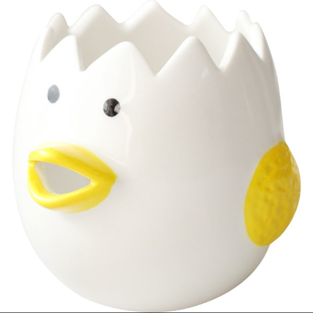 Ceramic Egg White Separator Kitchen Accessory - Cute Chicken Design