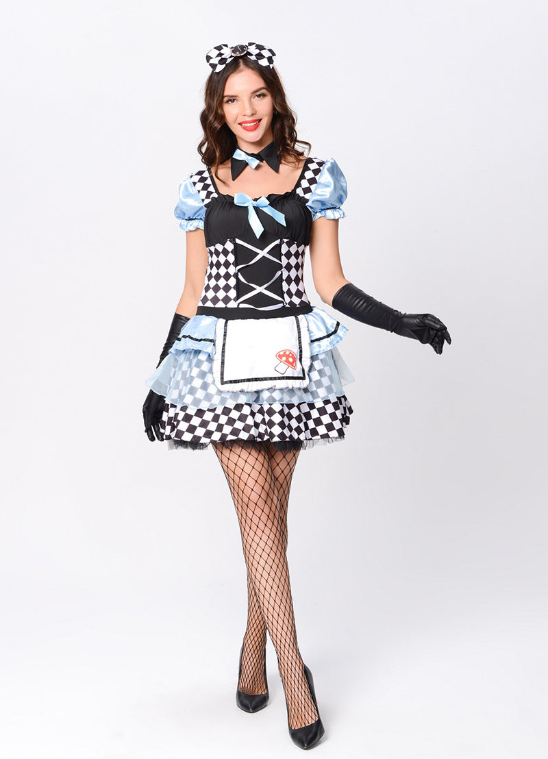 Alice Adult Fancy Dress Costume Role Play Dress Up Outfit Dress