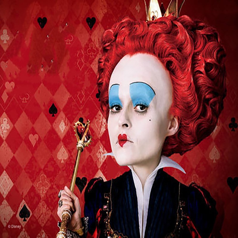 Alice Queen of Hearts Red Fancy Dress Wig