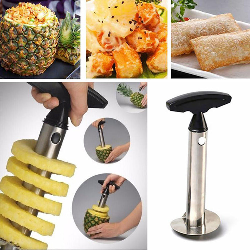 Stainless Steel Pineapple Slicer Peeler and Corer Kitchen Gadget | 3 Colour Options