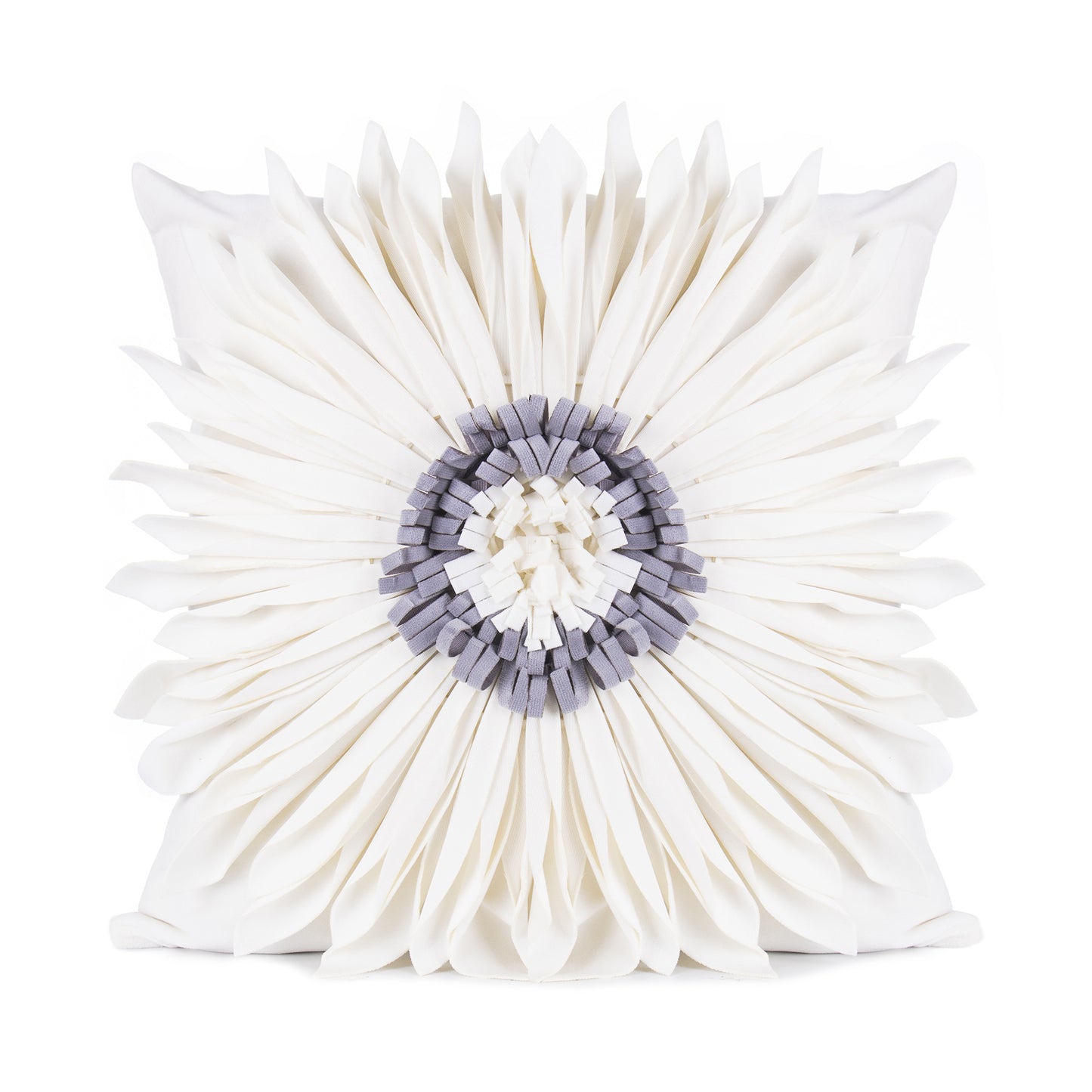 Modern 3D Chrysanthemum Throw Pillow Cushion Covers | 4 Colour Choices