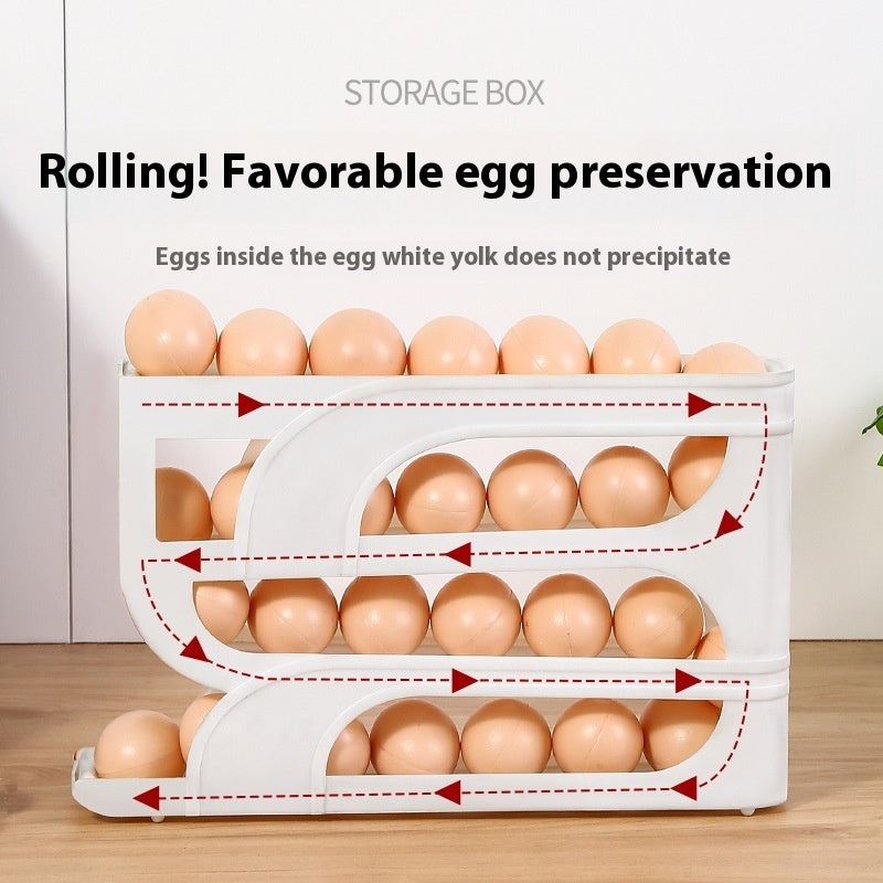 20-30 Egg Fridge or Shelf Egg Storage Holder and Dispenser