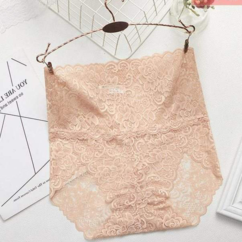 High Waist Stretch Lace French Knicker Underwear