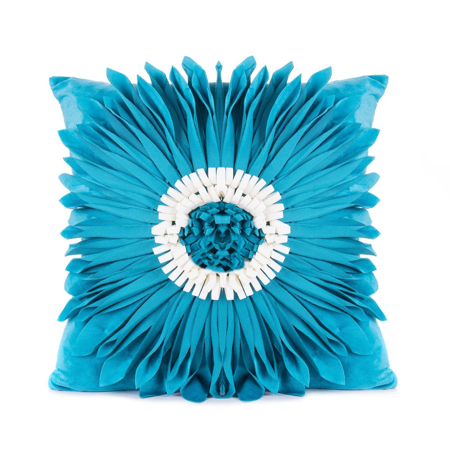 Modern 3D Chrysanthemum Throw Pillow Cushion Covers | 4 Colour Choices