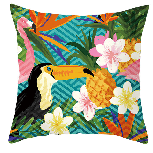 Bold Tropical Print Cushion Covers