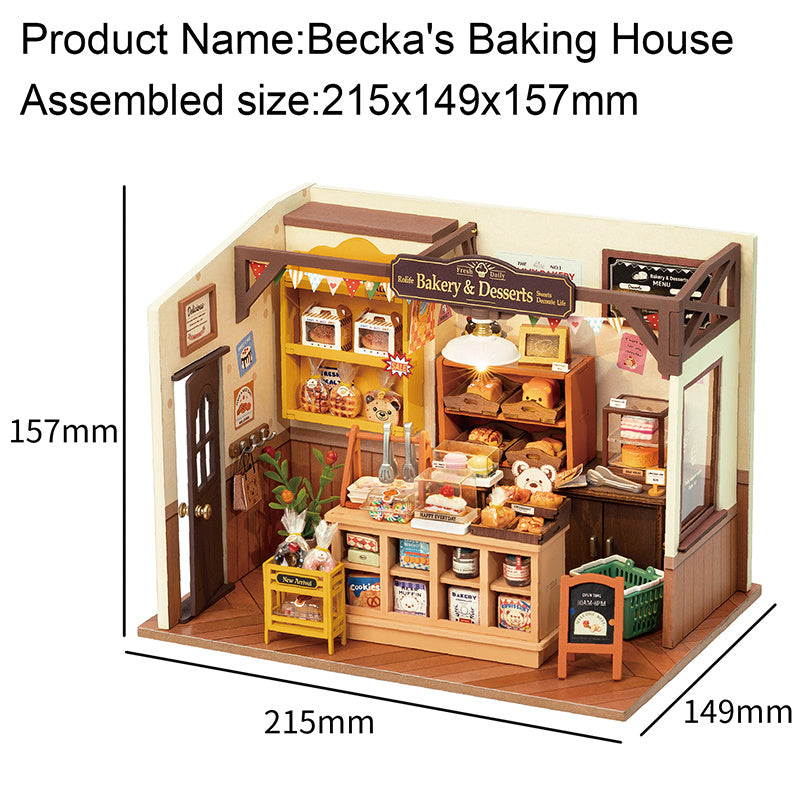 Rolife Becka's Bakery DIY Miniature Shop 3D Wooden Puzzle