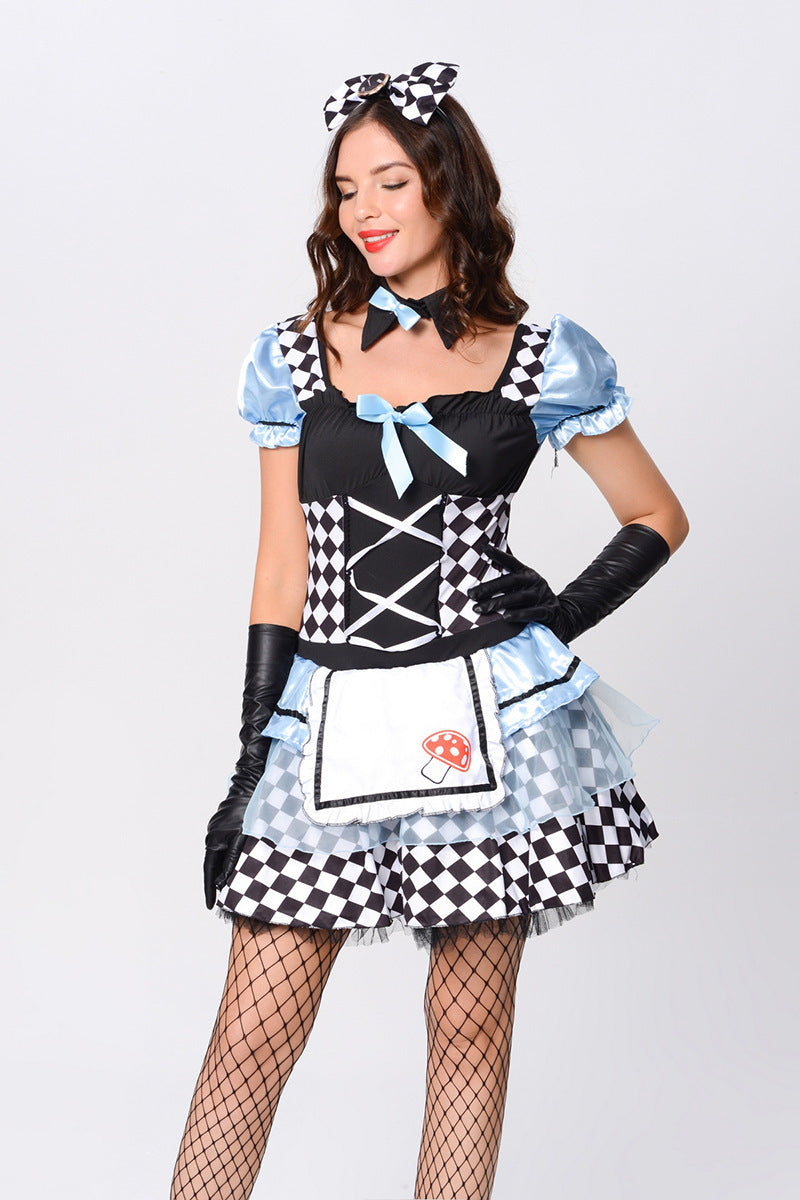 Alice Adult Fancy Dress Costume Role Play Dress Up Outfit Dress