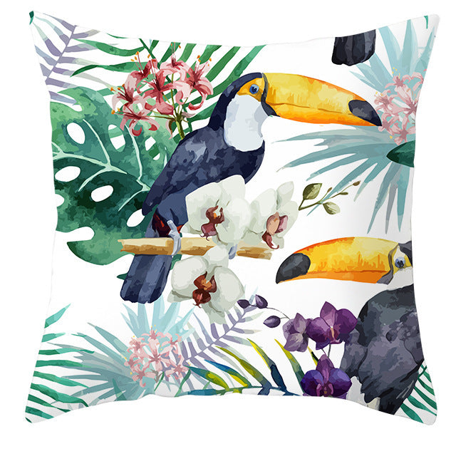 Bold Tropical Print Cushion Covers