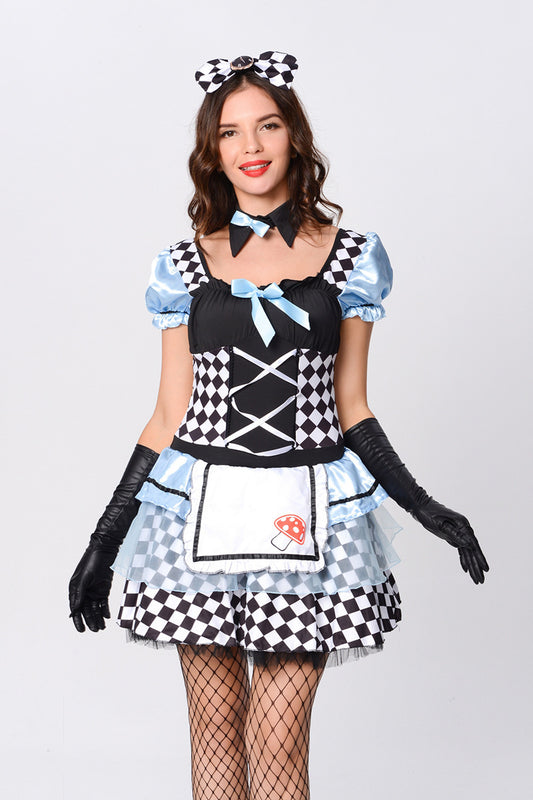 Alice Adult Fancy Dress Costume Role Play Dress Up Outfit Dress