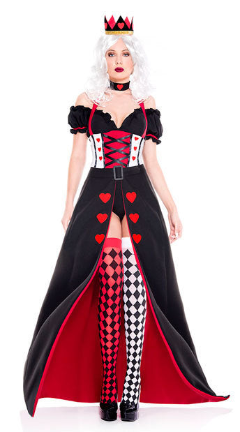 Red Queen of Hearts Sexy Dress Up Halloween Costume