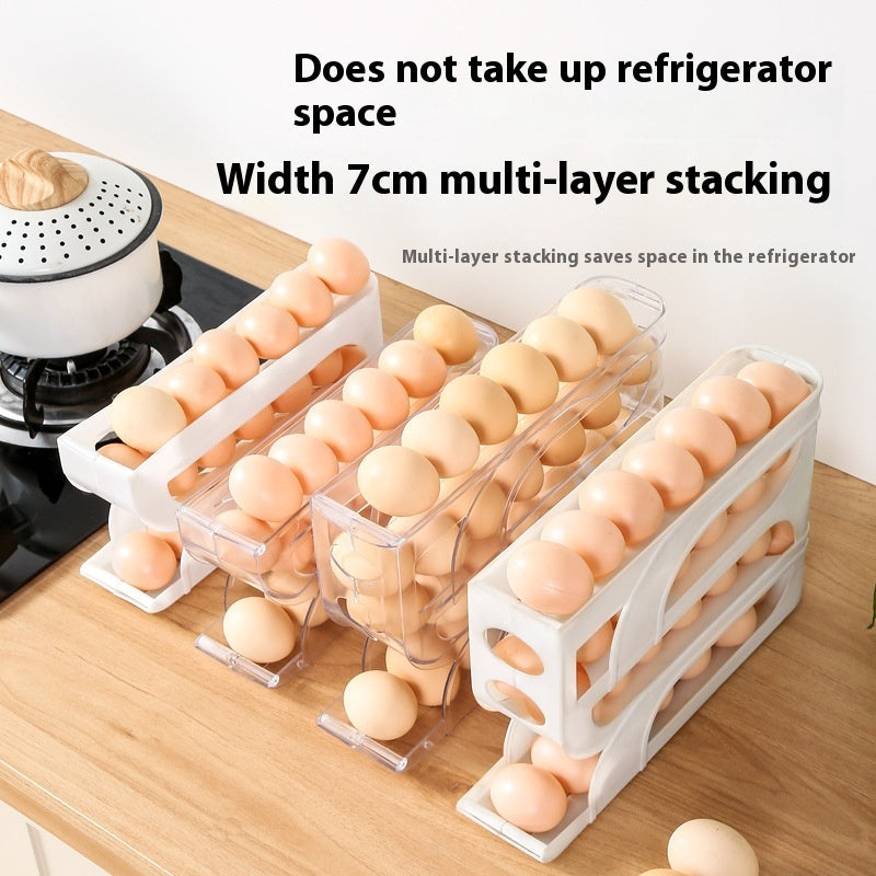 20-30 Egg Fridge or Shelf Egg Storage Holder and Dispenser