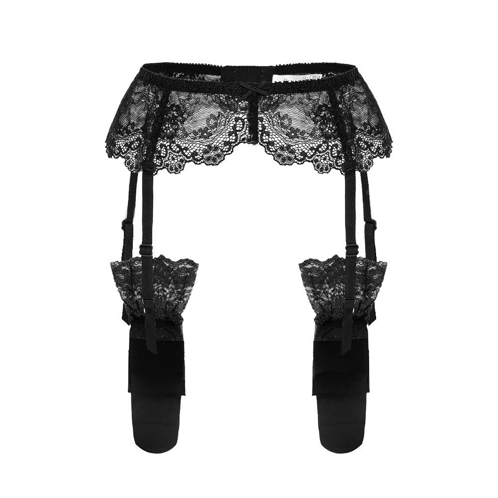 Sexy Lace Garter Belt With Matching Stockings | Black, White or Red