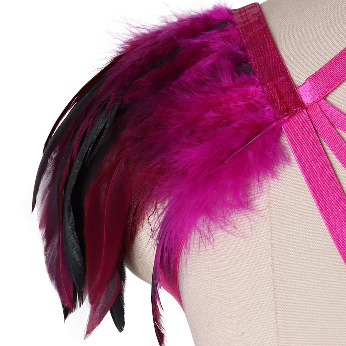 Pink Punk Burlesque Halter Harness Outwear