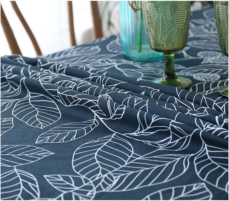 2 Tone Botanical Print Table Cloth | 2 Colour Options