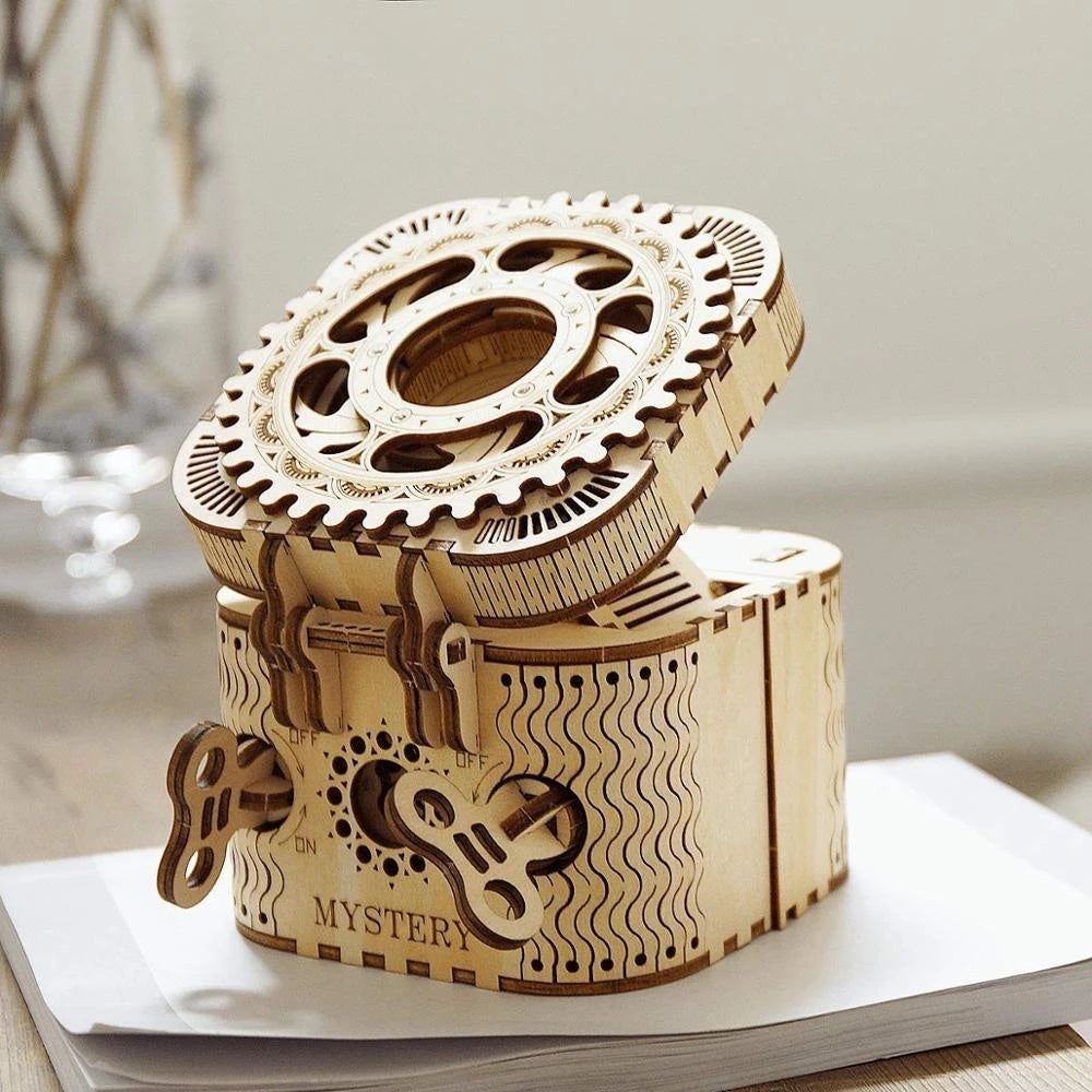 ROKR 3D Treasure Box Wooden Puzzle - DIY Assembly