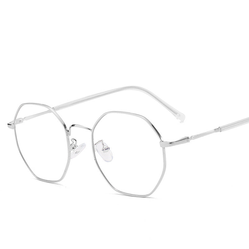 Irregular Geometric Anti-Blue Light Blocking Alloy Frame Fashion Glasses