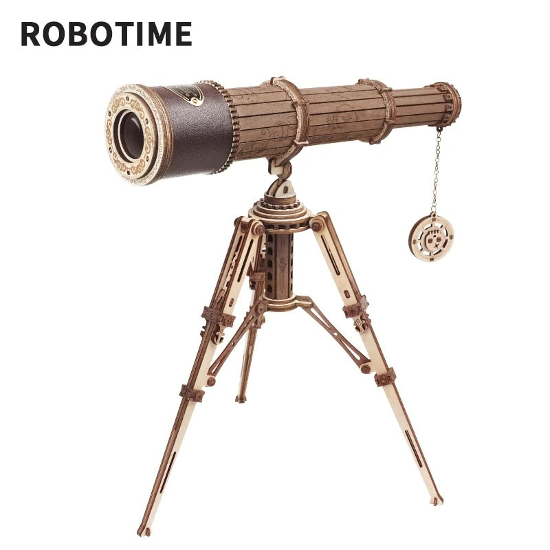 3D DIY Model Telescope Puzzle Wooden Craft Kit by ROKR