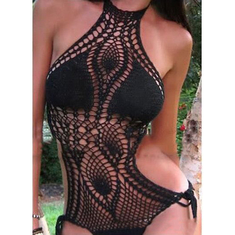 Hand Crochet One-Piece Poolside Swimsuit