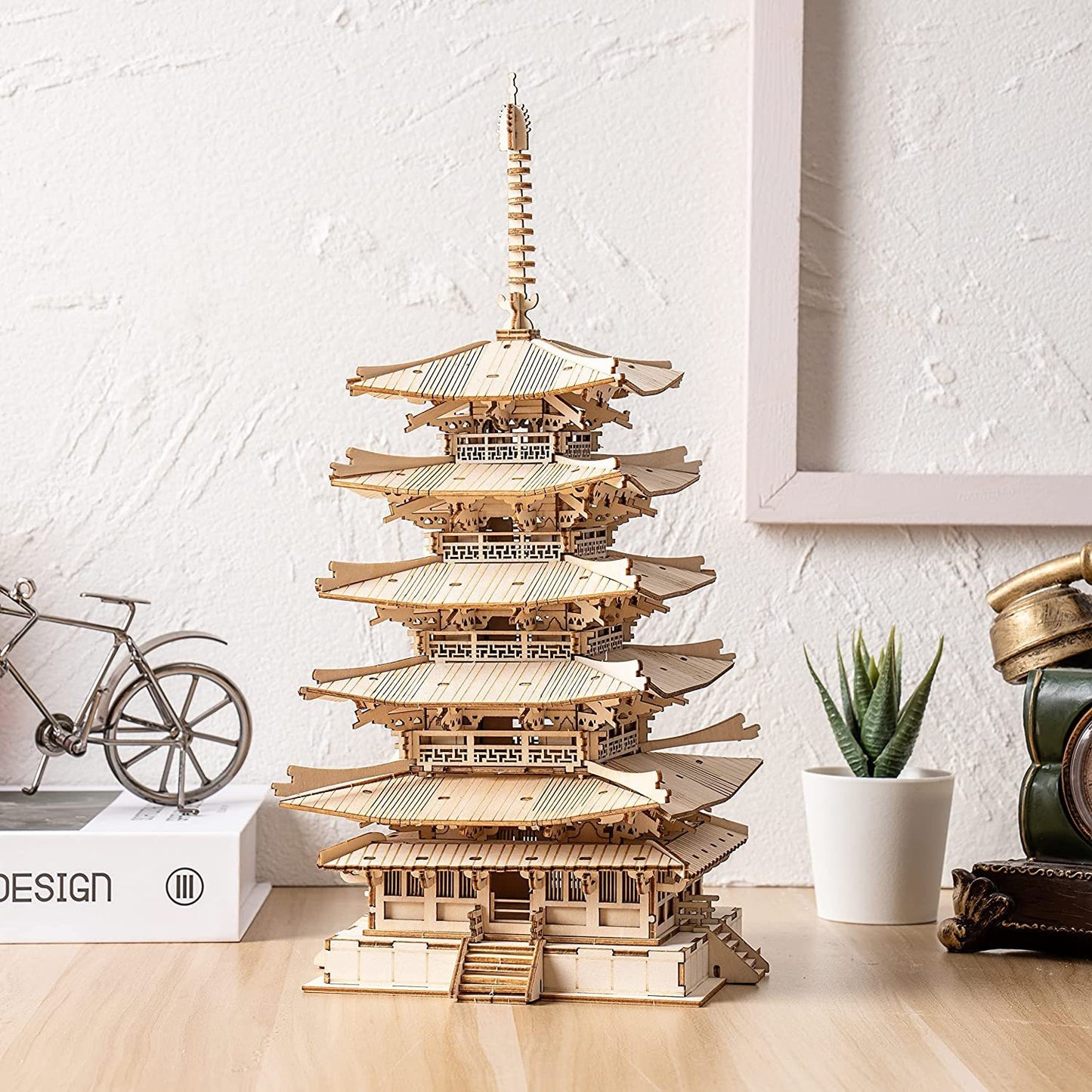 Robotime Five-storied Pagoda 3D Wooden Puzzle Gift