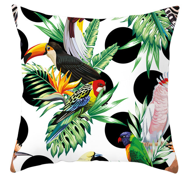 Bold Tropical Print Cushion Covers