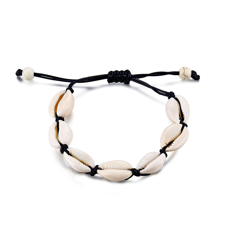 Cowrie Shell Adjustable Bracelet or Anklet