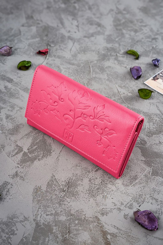 Pink or Green Women`s RFID Wallet by Galanter Europe