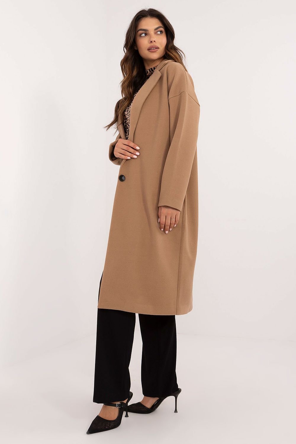 Classic Cut Womens Long Coat by Och Bella