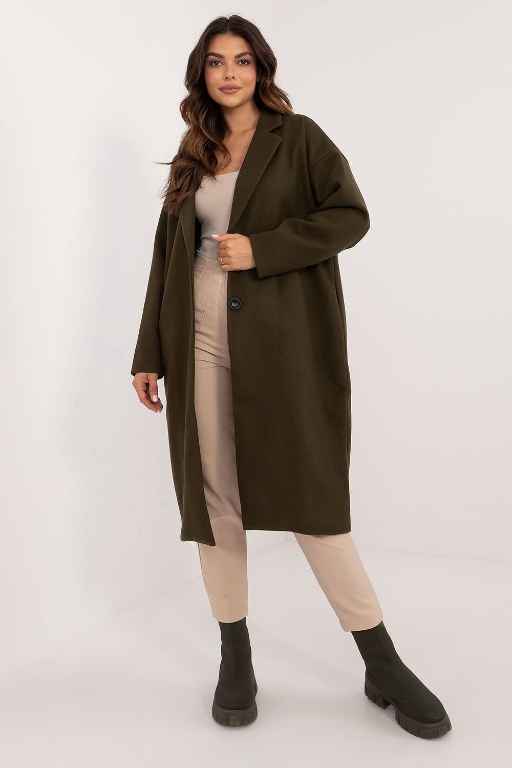 Classic Cut Womens Long Coat by Och Bella