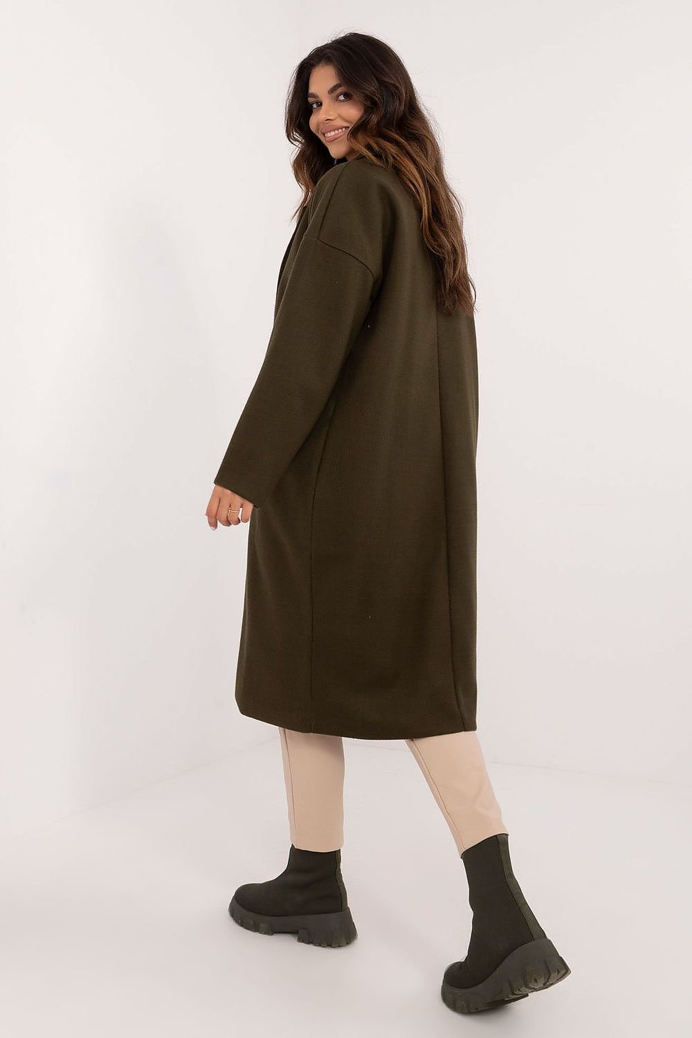 Classic Cut Womens Long Coat by Och Bella