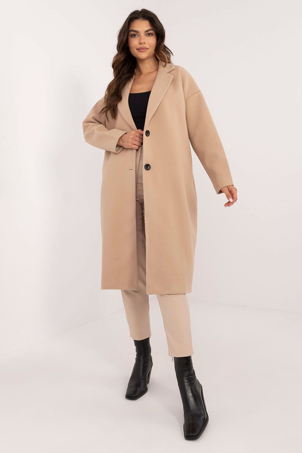 Classic Cut Womens Long Coat by Och Bella