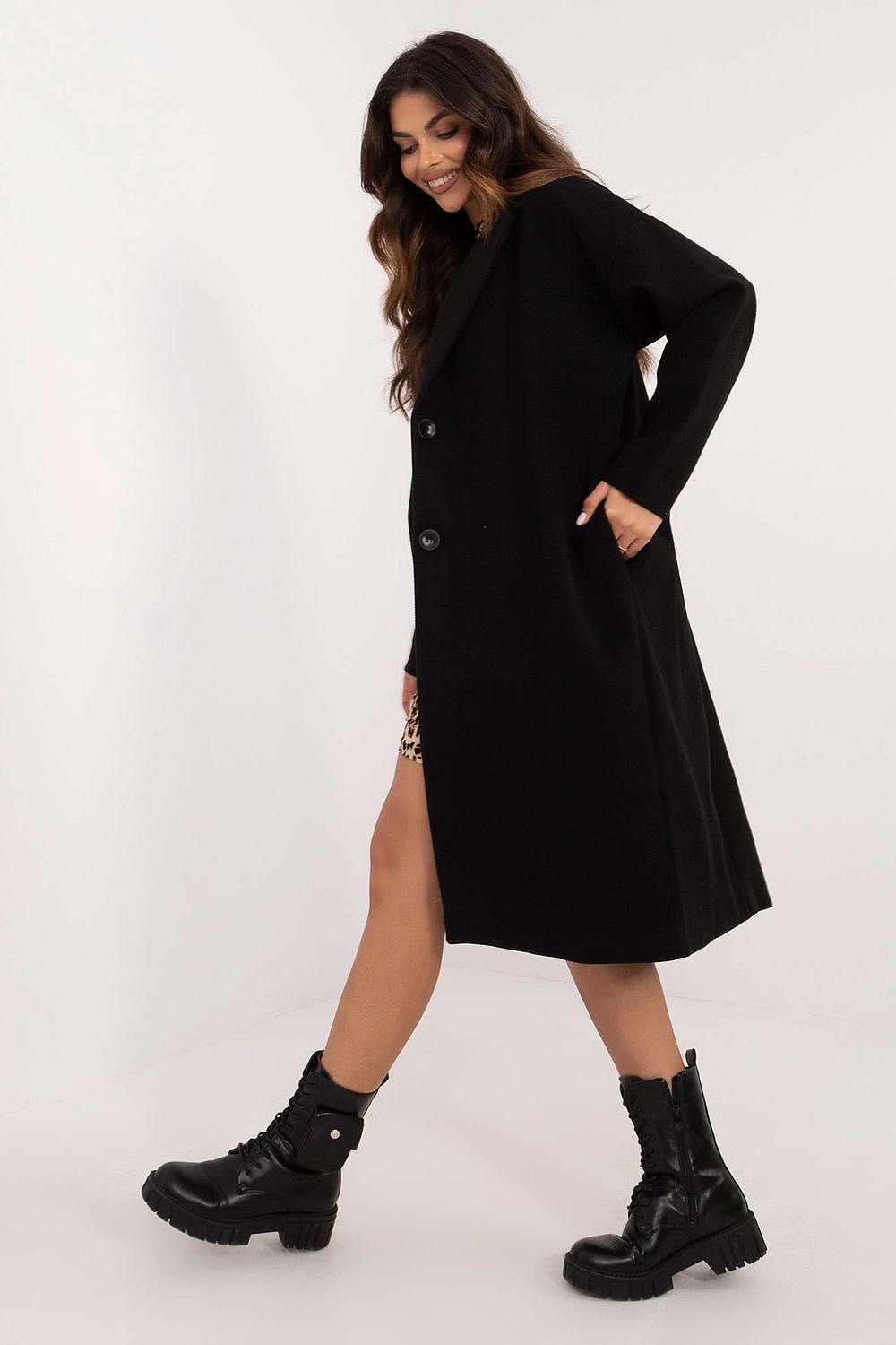 Classic Cut Womens Long Coat by Och Bella