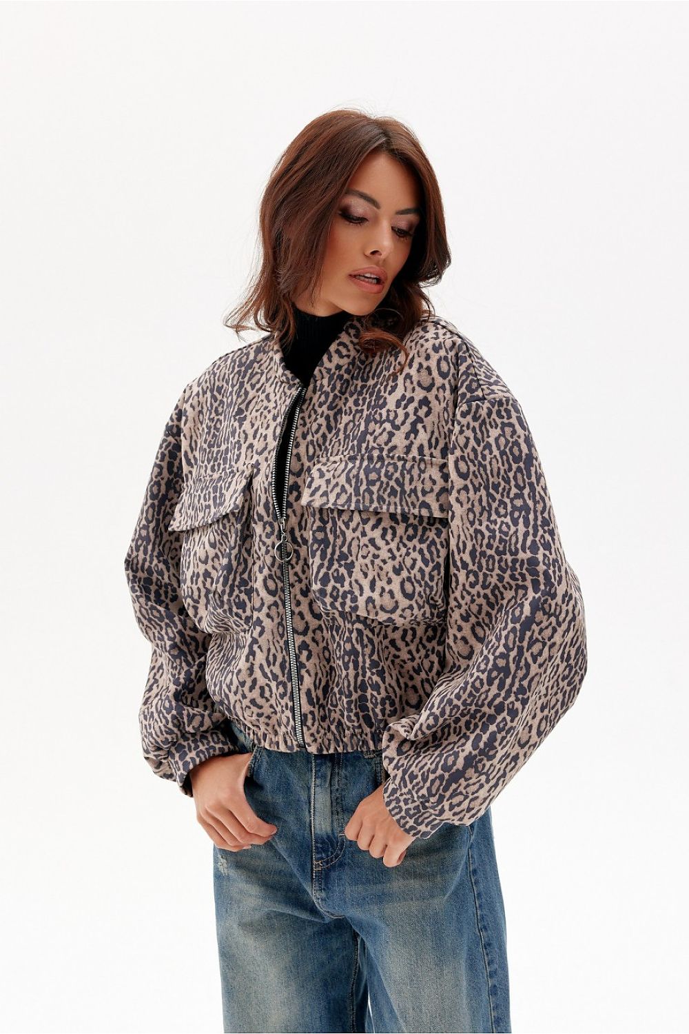 Leopard Print Rita Jacket by Roco Fashion