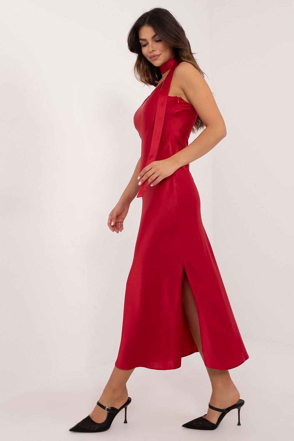 Mermaid Cut Midi Evening Dress by Lakerta