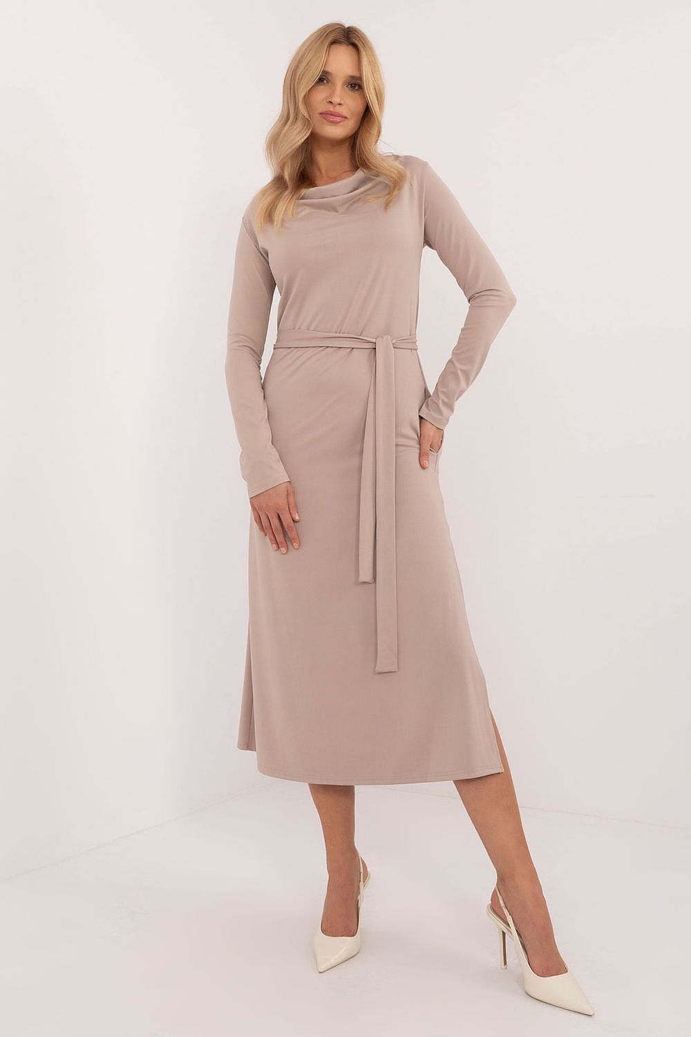 Classic Midi Cowl Neck Daydress Lakerta