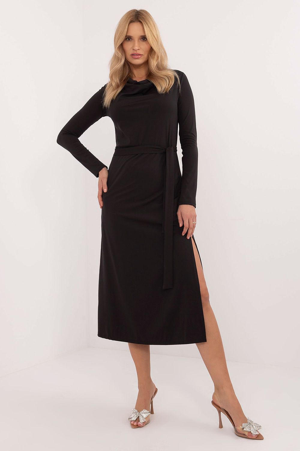 Classic Midi Cowl Neck Daydress Lakerta