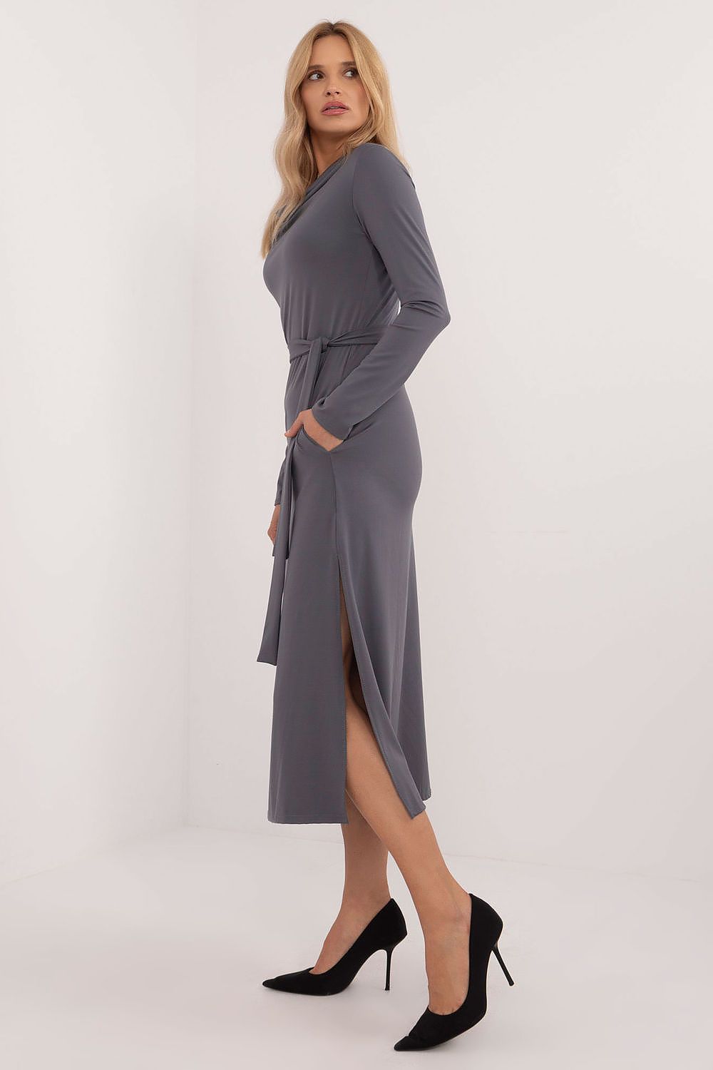 Classic Midi Cowl Neck Daydress Lakerta