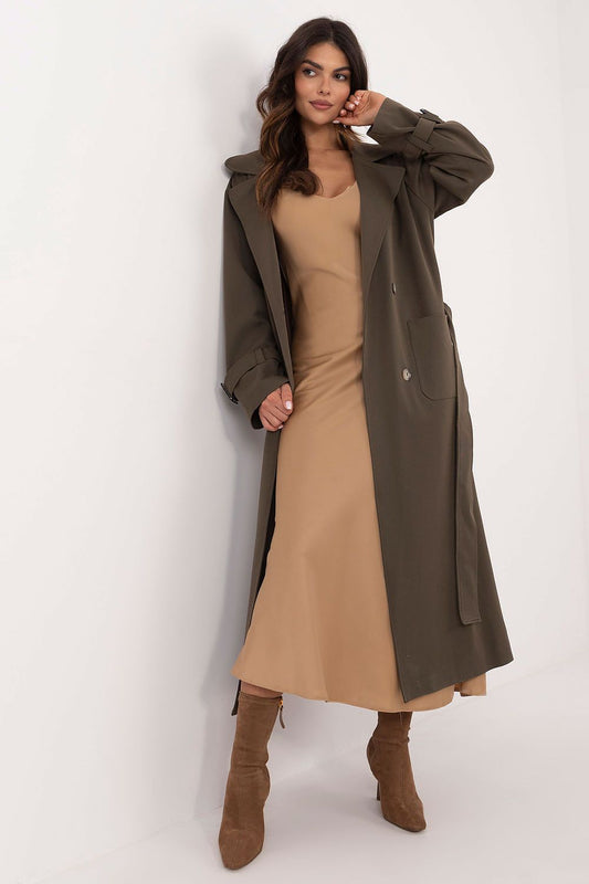 Elegant Womens Cotton Trench Coat by Lakerta