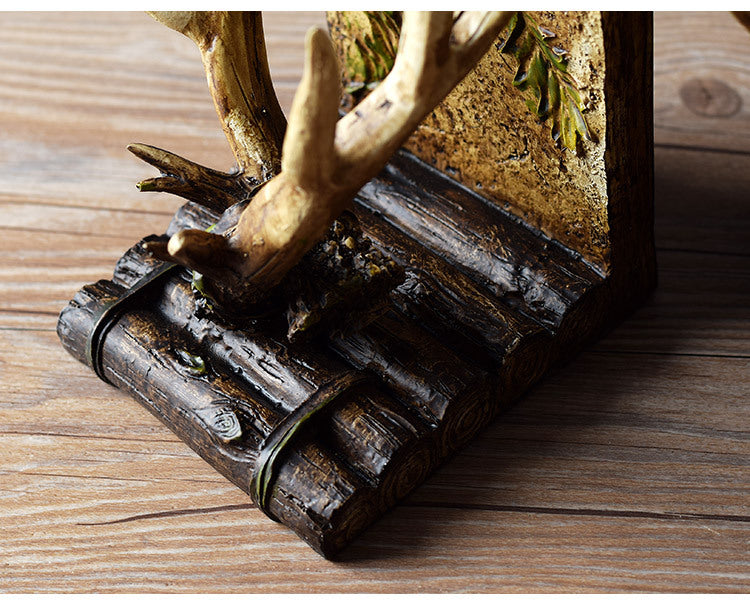 Stag Antler Resin Bookends