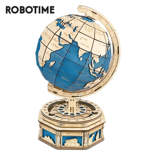 Robotime Globe 567-pcs 3D Wooden Puzzle - DIY Model Building Kit