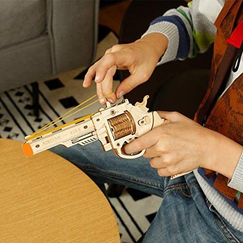 Robotime Revolver or Shotgun Gun 3D Puzzle Model Building Kit