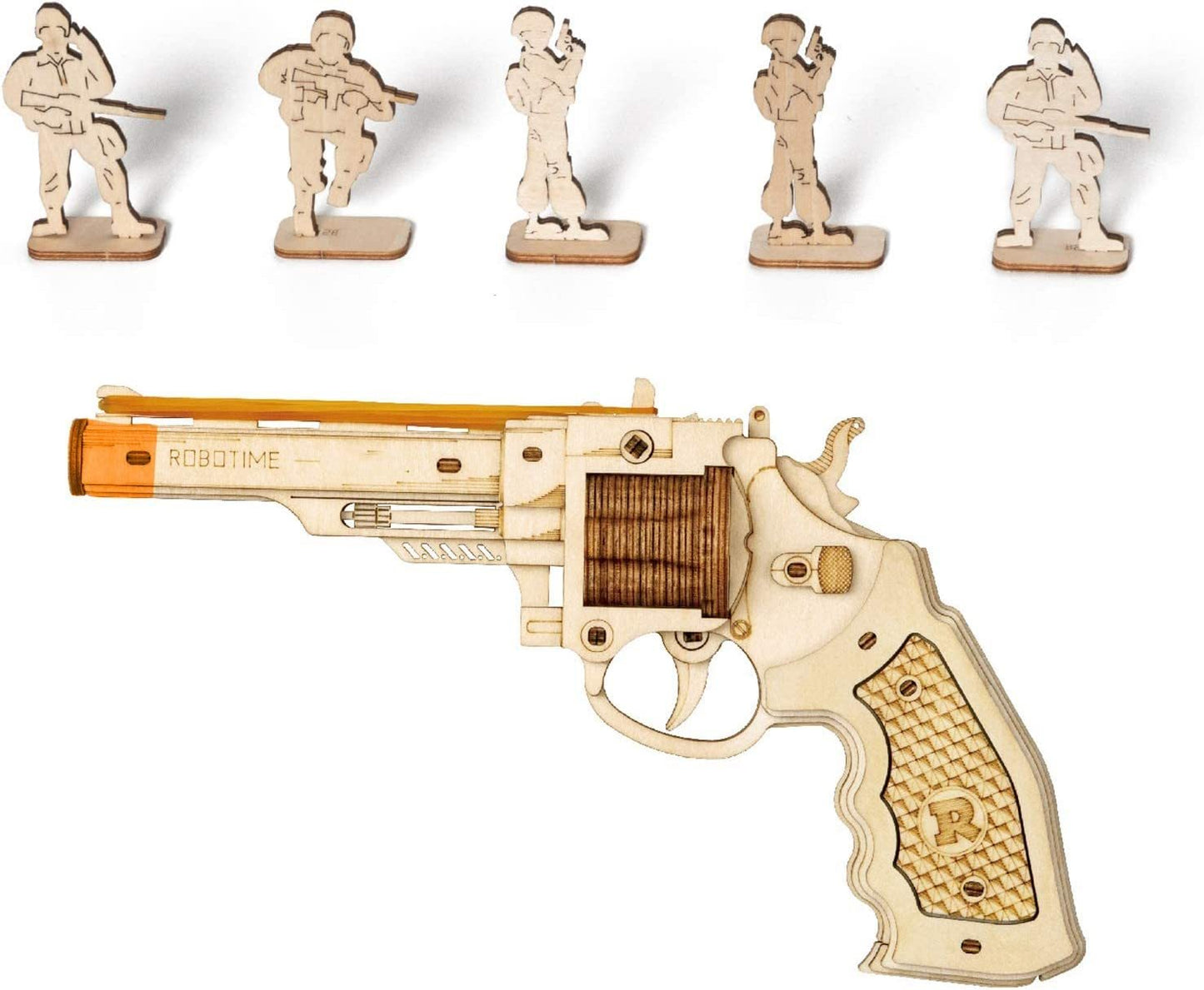 Robotime Revolver or Shotgun Gun 3D Puzzle Model Building Kit