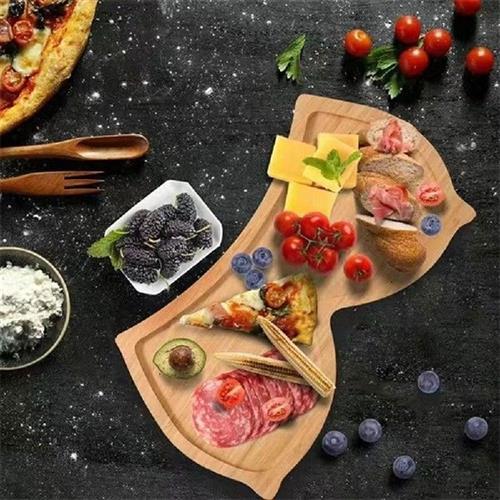 Wood Cheese Board Charcuterie Serving Plate - Novelty Gift