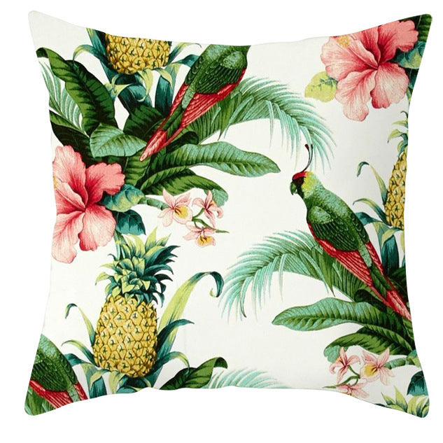 Bold Tropical Print Cushion Covers