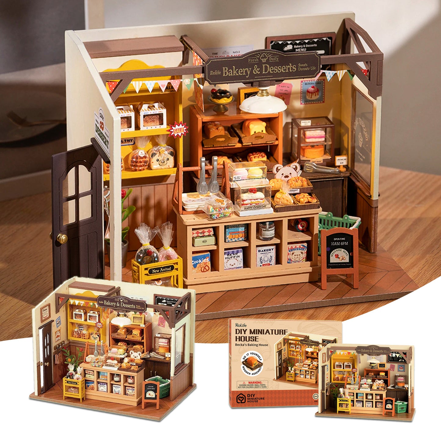 Rolife Becka's Bakery DIY Miniature Shop 3D Wooden Puzzle