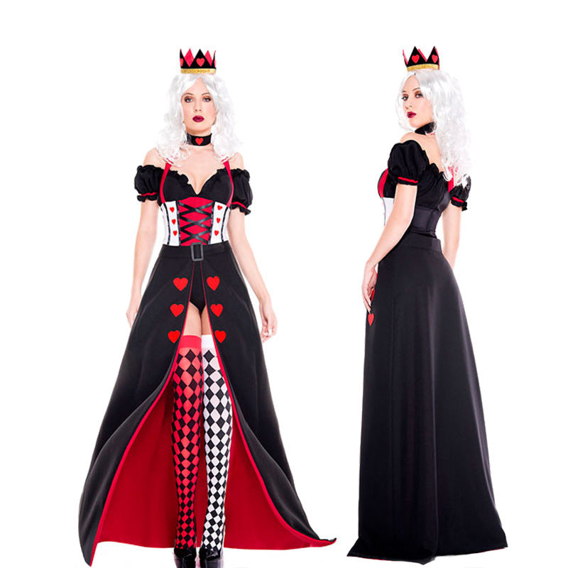 Red Queen of Hearts Sexy Dress Up Halloween Costume