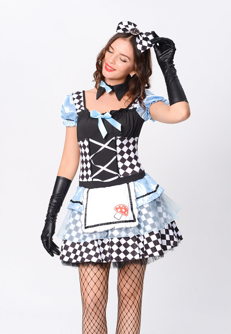 Alice Adult Fancy Dress Costume Role Play Dress Up Outfit Dress