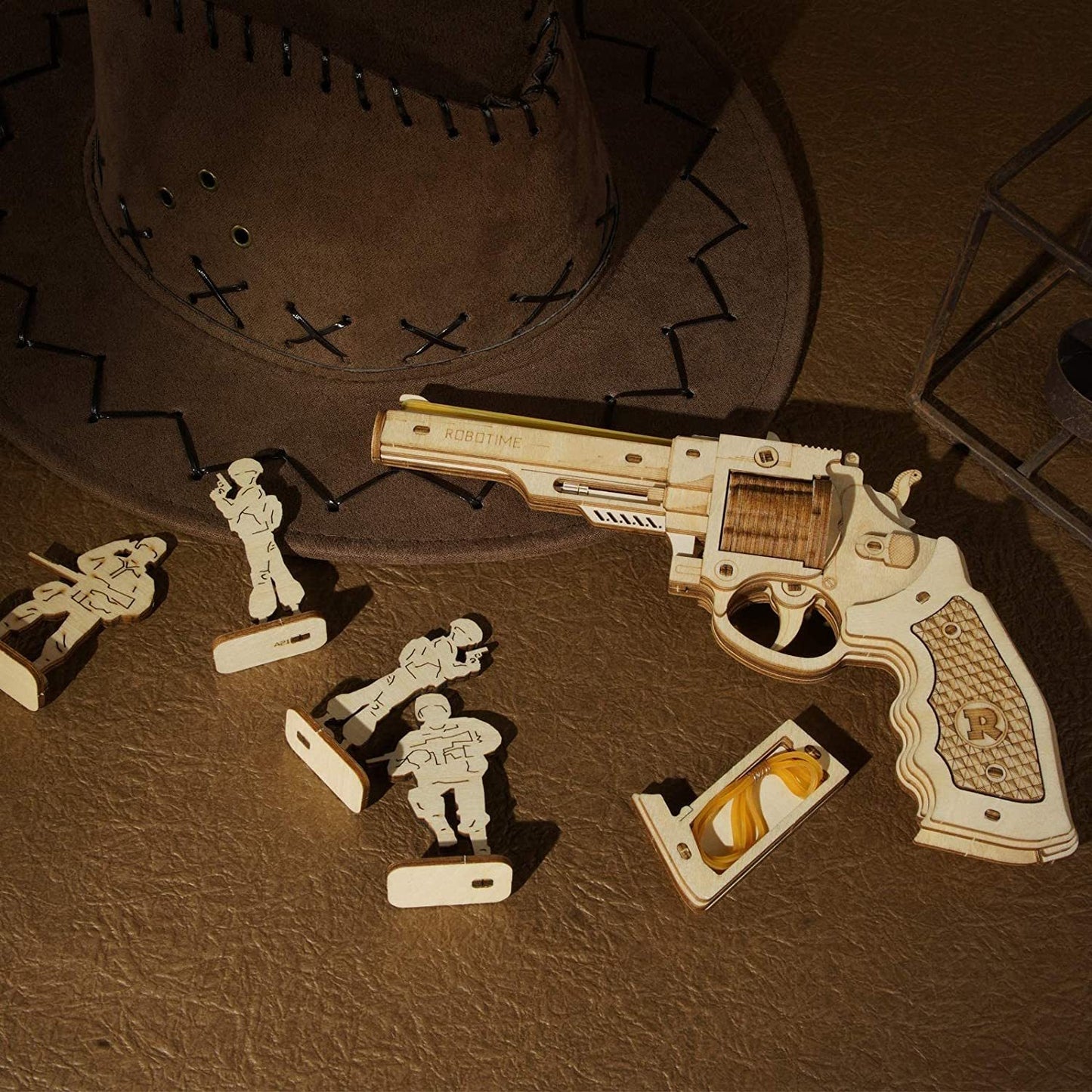 Robotime Revolver or Shotgun Gun 3D Puzzle Model Building Kit