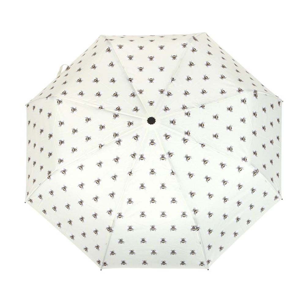 Collapsible Bee Print Travel Umbrella