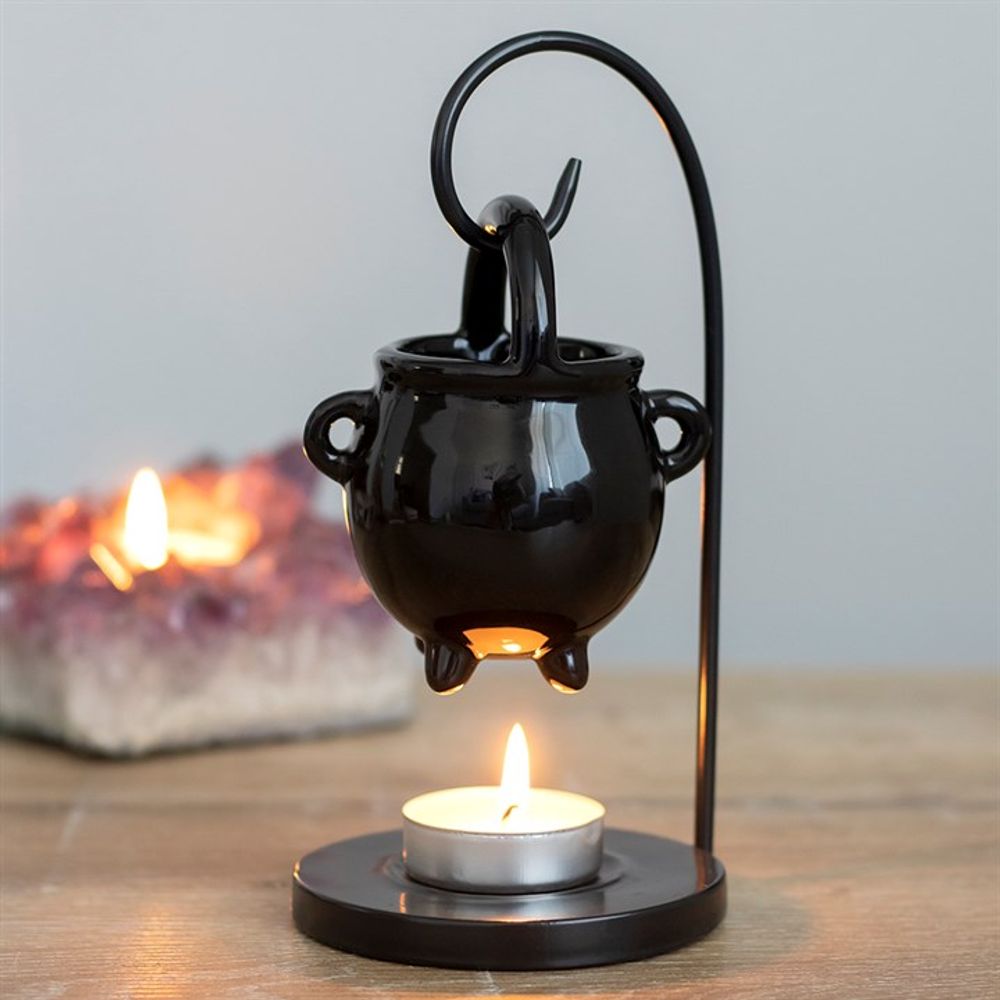 Tea-Light Essential Oil Burner - Hanging Cauldron