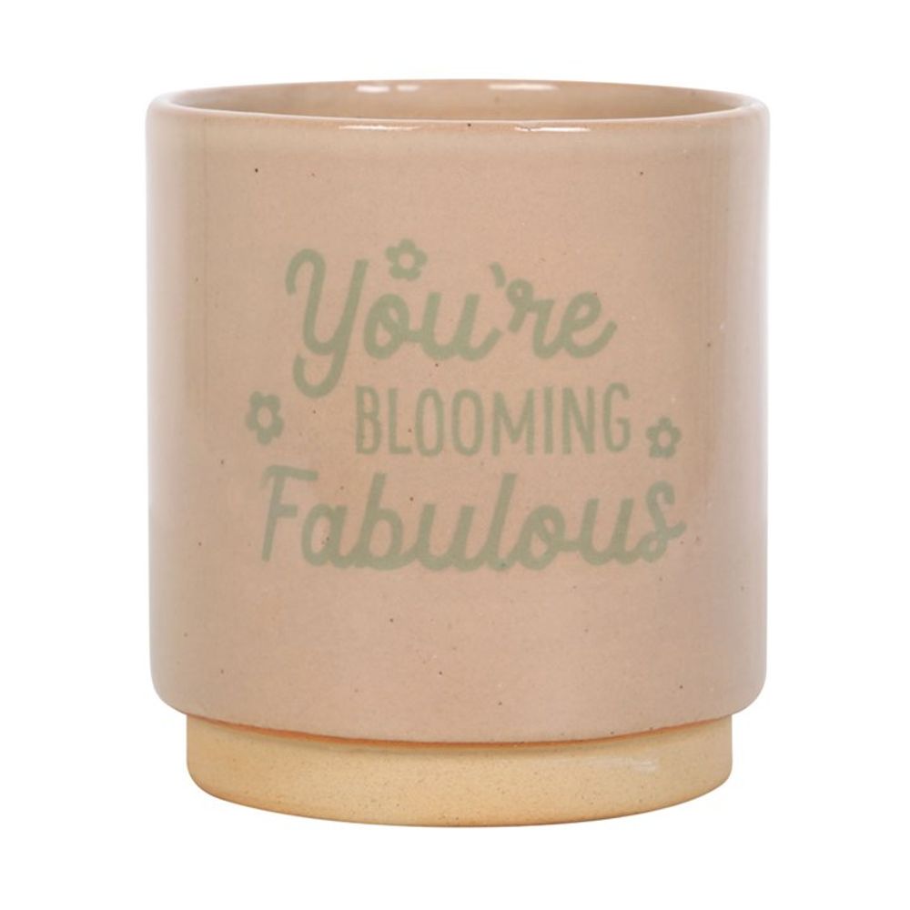 Peach Ceramic Plant Pot - You're Blooming Fabulous